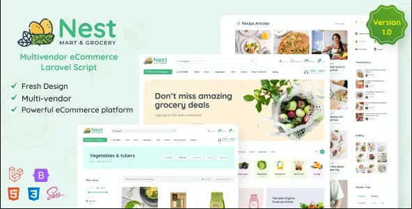 Nest Grocery Store WooCommerce WordPress Theme
