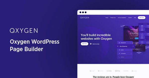 Oxygen WordPress Page Builder Banner