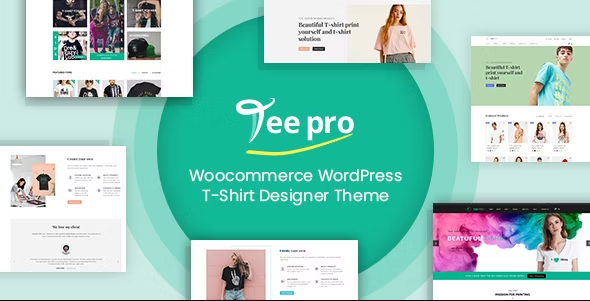 TEEPRO Woocommerce Custom T Shirt Designer WordPress Theme