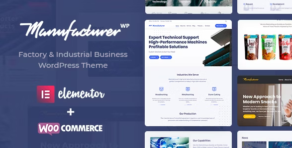 Manufacturer Factory and Industrial WordPress Theme 1